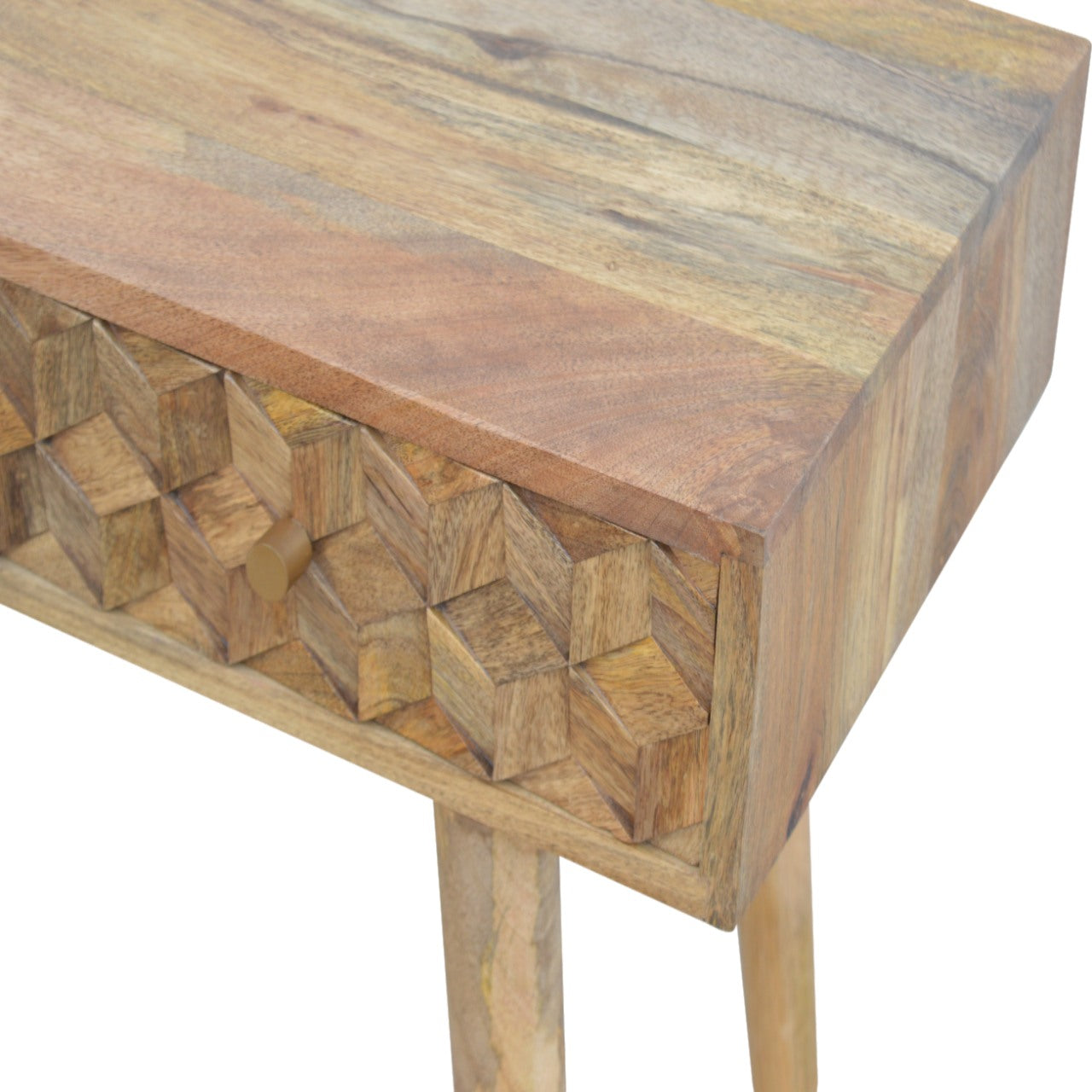 Cube Carved Console Table