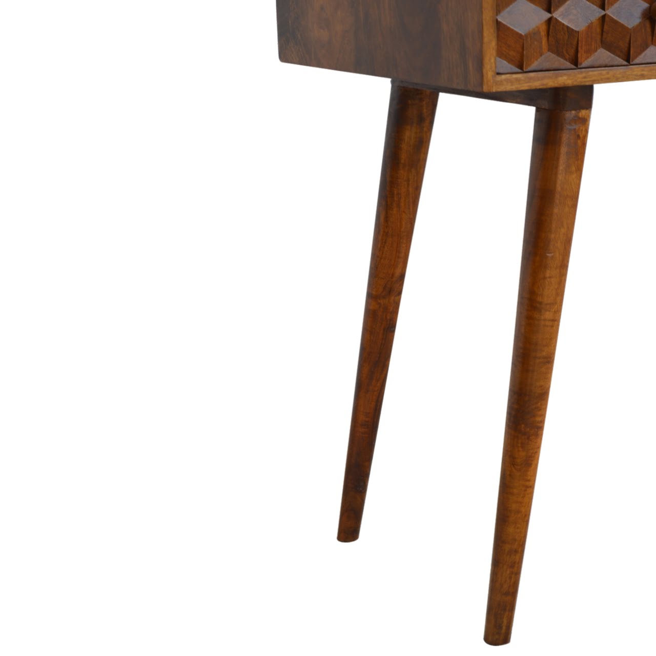 Chestnut Cube Console Table