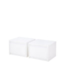 Italia 23 Pair of Bedside Cabinets in White Gloss