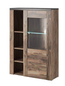 Larona 44 Sideboard Display Cabinet in Oak Satin