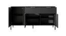 Lars Sideboard Cabinet 153cm [Drawers] in Anthracite