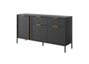 Lars Sideboard Cabinet 153cm [Drawers] in Anthracite