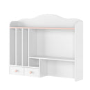 Luna LN-04 Desk Hutch in White Matt