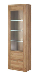 Larona 05 Tall Display Cabinet in Oak Riviera