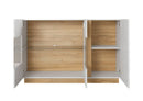 Arco Display Sideboard Cabinet 139cm in White