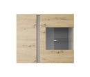 Arco Wall Hung Display Cabinet 97cm in Oak Artisan