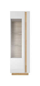 Arco Tall Display Cabinet 60cm in White