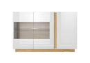 Arco Display Sideboard Cabinet 139cm in White