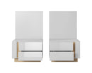 Arco Bedside Cabinets in White