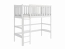 Laura Loft Bed in White With Foam Mattress