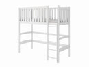 Laura Loft Bed in White With Foam Mattress