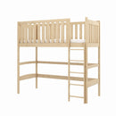 Laura Loft Bed in Pine With Foam Mattress