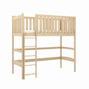 Laura Loft Bed in Pine With Foam Mattress