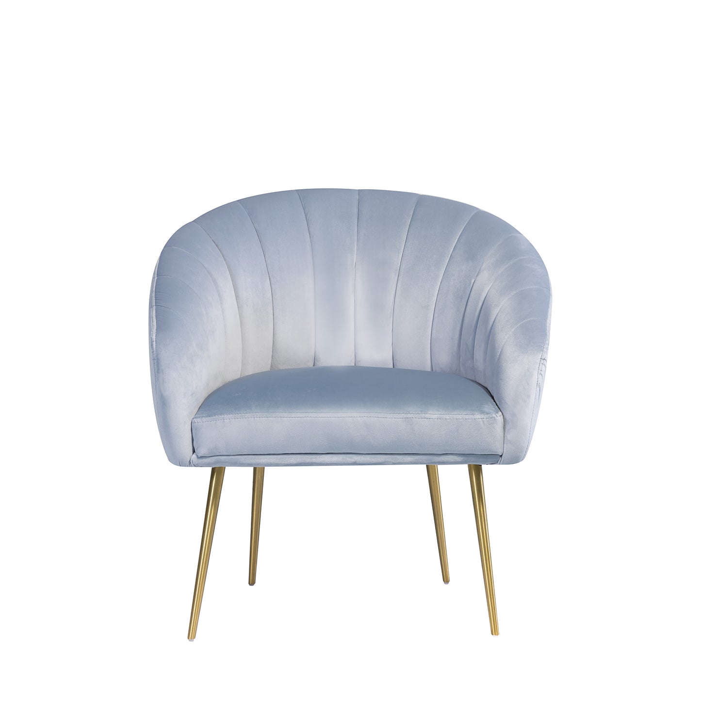 Stylish Velvet Accent Chair for Domestic and Commercial Use in Light Blue