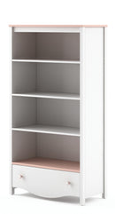 Mia MI-02 Bookcase Cabinet in White Matt