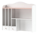 Mia MI-04 Desk Hutch in White Matt