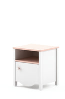 Mia MI-07 Bedside Table in White Matt