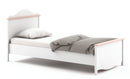 Mia MI-08 Bed with Mattress in White Matt