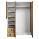 Massi MS-01 Wardrobe 150cm in Natural Hickory