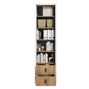 Massi MS-03 Bookcase in Natural Hickory