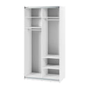 Maxi MX-01 Sliding Door Wardrobe 120cm in White