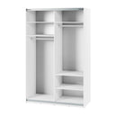 Maxi MX-02 Sliding Door Wardrobe 150cm in White