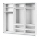 Maxi MX-06 Sliding Door Wardrobe 250cm in White