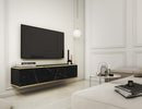 Oro Floating TV Cabinet 135cm in Black Marble