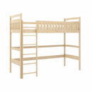 Mia Loft Bed in Pine With Foam Mattress