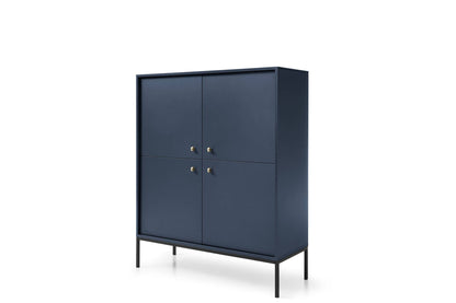 Mono Highboard Cabinet in Navy