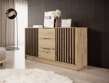 Nelly Sideboard Cabinet 155cm in Oak Artisan