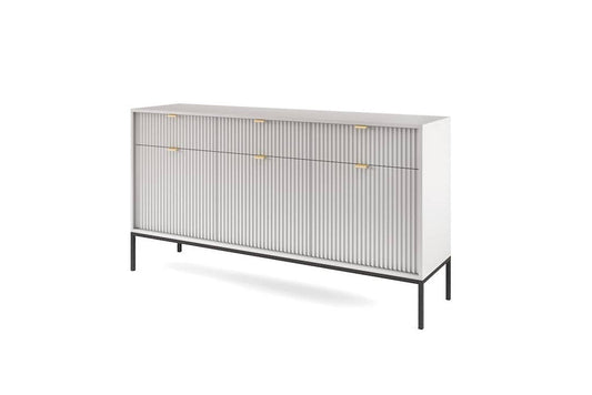 Nova Large Sideboard Cabinet 154cm in Grey Matt