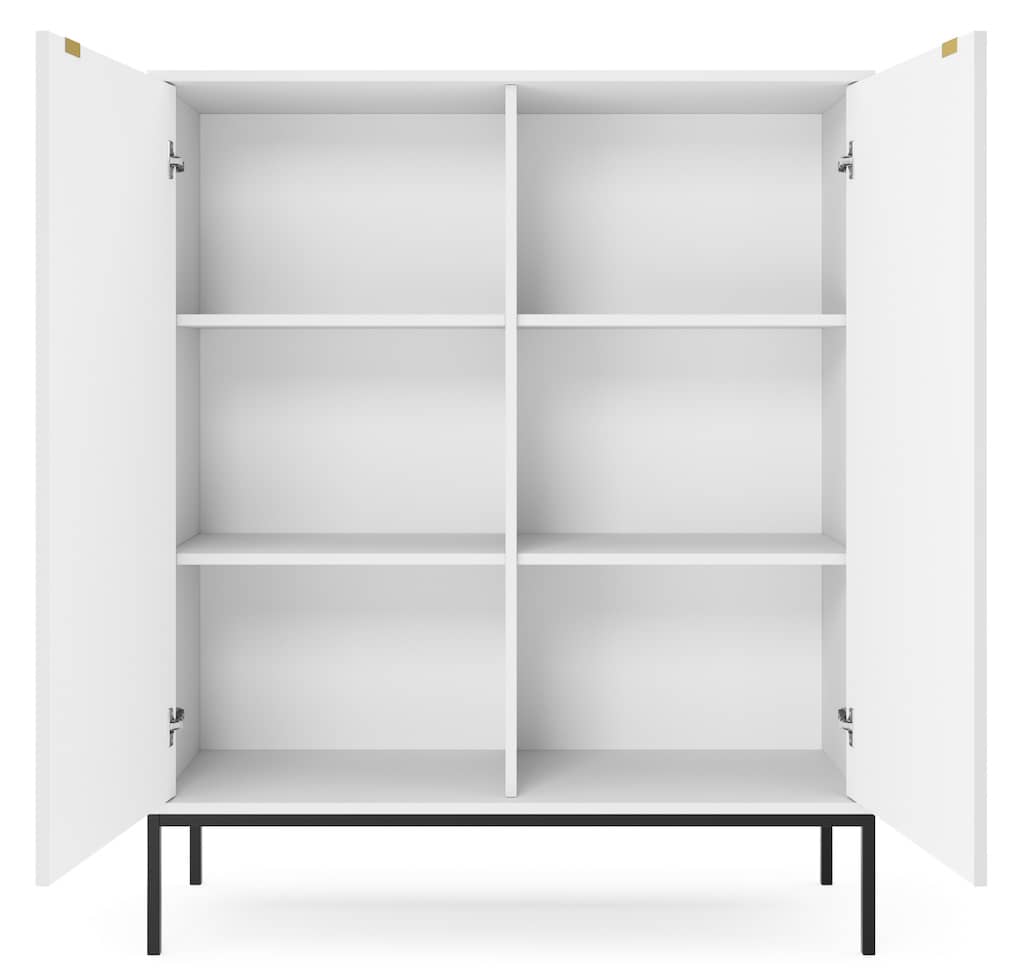 Nova Highboard Cabinet 104cm in White Matt