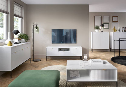 Nova Large Sideboard Cabinet 154cm in White Matt