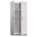 Omega OM-06 Hinged Wardrobe 80cm in White Matt