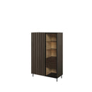 Piemonte PE-06 Display Cabinet 92cm in Portland Ash