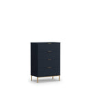 Pula Tall Chest Of Drawers in Navy