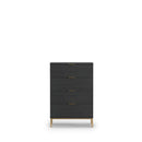 Pula Chest Of Drawers in Black Portland Ash