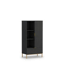 Pula Display Cabinet 70cm in Black Portland Ash