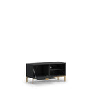 Pula TV Cabinet 101cm in Black Portland Ash