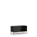 Pula TV Cabinet 101cm in Black Portland Ash