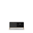 Pula TV Cabinet 101cm in Black Portland Ash