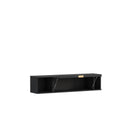 Pula Wall Hung Cabinet 135cm in Black Portland Ash