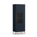 Pula Tall Display Cabinet 70cm in Navy