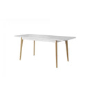 Primo Extendable Dining Table in White Matt