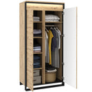 Quant QA-01 2 Door Wardrobe in Oak Artisan