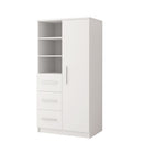 Omega OM-05 Tall Cabinet 80cm in White Matt