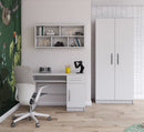 Omega OM-06 Hinged Wardrobe 80cm in White Matt