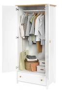 Story SO-01 2 Door Wardrobe in White Matt