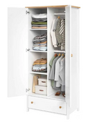 Story SO-12 2 Door Wardrobe in White Matt